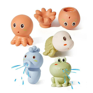 <span class=keywords><strong>Jouet</strong></span> <span class=keywords><strong>de</strong></span> <span class=keywords><strong>bain</strong></span> pour bébé, pulvérisateur d'eau, animaux marins, PVC souple, <span class=keywords><strong>jouet</strong></span> flottant éducatif, été, <span class=keywords><strong>interactif</strong></span> parent-enfant, baignoire, logo personnalisé MY TOYS - Product Image 1