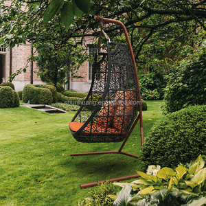 Design de mode jardin mobilier d'extérieur Patio balcon corde <span class=keywords><strong>hamac</strong></span> oeuf panier accrocher balançoire chaise pour chambre avec support - Product Image 3