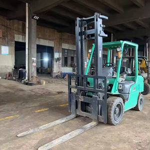 Carretilla elevadora diésel Mitsubishi FD30 FD50 de 3 toneladas usada, neumáticos 4WD 375HP, transpaleta, construcción, industrias agrícolas con - Product Image 3