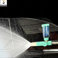 Canon à mousse de lance de mousse de neige de nettoyage à haute pression en plastique rose SS avec prise rapide de 1/4 "bouteille claire pour le lavage de voiture