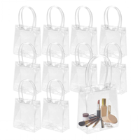 Sac en PVC en plastique transparent avec poignées sac d'emballage cadeau Transparent réutilisable pour l'anniversaire de mariage de Boutique