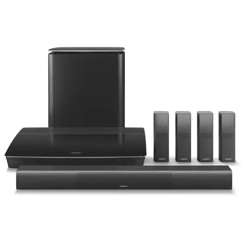 2022 terbaru tersedia bersih Boses gaya hidup 650 sistem hiburan rumah Speaker dengan Speaker OmniJewel (hitam)