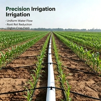 Tuyau d'irrigation goutte à goutte plat préfabriqué avec trous pré-perforés pour l'arrosage des légumes et des jardins agricoles