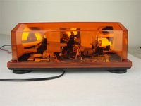 DC12V 55W H1 Rotador halógeno Barras de luz estroboscópica ámbar Advertencia Baliza giratoria Barra de luces de emergencia para camión de remolque