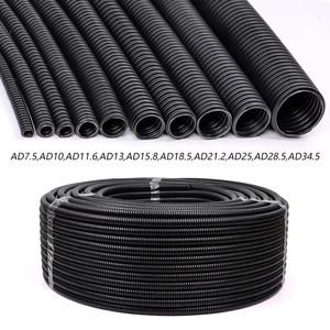 Tubo Corrugado Flexible de Polietileno Negro de 10x13 mm, Tubo Protector de Cables para Conexión de Cables - Product Image 6