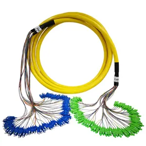 KEXINT FTTH 64 Adern SC/UPC zu APC Unitube Gelbes Kabel mit unterschied lichem Anschluss typ oder kunden spezifischem Glasfaser-Patchkabel