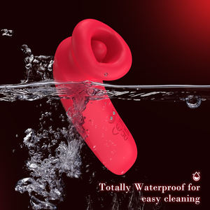 Masseur vibrant pour <span class=keywords><strong>clitoris</strong></span> et mamelons pour femmes avec fonction de léchage et de morsure, jouet sexuel, stimulateur vaginal féminin - Product Image 5