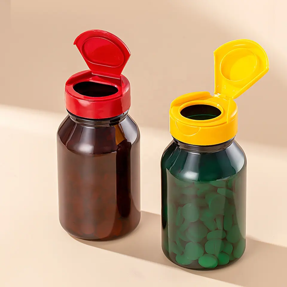 फैक्टरी मूल्य पीपी 38/400 38/410 बच्चों प्रतिरोधी प्लास्टिक की बोतल टोपी फ्लिप शीर्ष टोपी ठोस दवा गोली पेंच टोपी