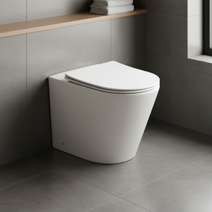 WC mural complet - Cuvette à chasse directe pour salle de bain moderne - Product Image 4