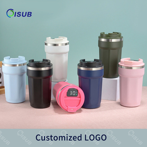 Nuevo Termo de Acero Inoxidable 304, Taza de Café con Diseño Moderno, Antiderrames, para Viaje, para Auto, con Logotipo Personalizado, Regalo Corporativo - Product Image 1