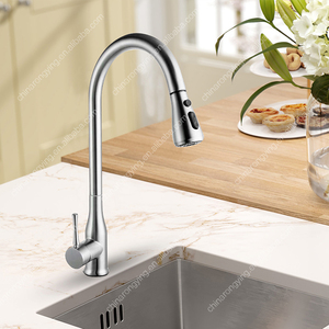 SF1927 <span class=keywords><strong>Grifo</strong></span> <span class=keywords><strong>de</strong></span> la <span class=keywords><strong>cocina</strong></span> <span class=keywords><strong>extraíble</strong></span> desplegable mezclador <span class=keywords><strong>de</strong></span> <span class=keywords><strong>grifo</strong></span> <span class=keywords><strong>de</strong></span> <span class=keywords><strong>cocina</strong></span> cepillado <span class=keywords><strong>con</strong></span> níquel <span class=keywords><strong>con</strong></span> <span class=keywords><strong>manguera</strong></span> flexible XR5818 - Product Image 2