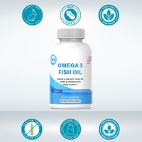Cápsulas de Aceite de Pescado con Ácidos Grasos Omega-3 OEM |   EPA DHA de Alta Pureza 1200mg |   Suplemento para el Corazón, el Cerebro y las Articulaciones, Destilado Molecularmente, Personalizado