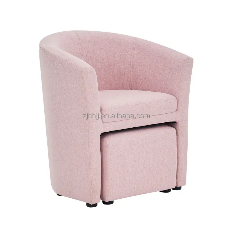 Anji Accent Chairs Fabric Carton Living Room Wood Modern Sectional Sofa Sofa Nordic Boucle Wood Leg Single 10 Sets Tufted WG