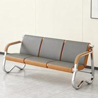 Chaise d'attente élégante pour salle VIP d'aéroport et d'hôpital, banc-sofa pour zones d'attente