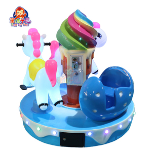 <span class=keywords><strong>Mini</strong></span> portátil Merry Go Round Ride para niños Máquina de entretenimiento que funciona con monedas - Product Image 3