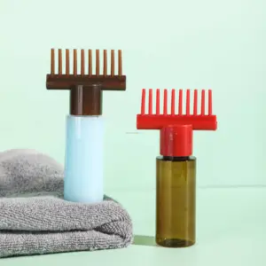 1 Piece Root Comb Applicator Bottles, 2 ounce 180ml Hair Coloring