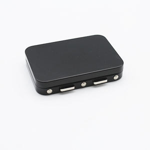 ケースボックスヒンジ付き気密チャイルドプルーフタバコキャンディピルメタルボタンロックブリキケースボックス - Product Image 1