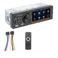 Autoradio universel 1Din 4,1 pouces avec CarPlay sans fil, Android Auto, caméra de recul, lecteur multimédia, AUX, USB, BT, FM/AM
