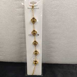 <span class=keywords><strong>Bracelet</strong></span> en acier inoxydable plaqué <span class=keywords><strong>or</strong></span> 18 carats imperméable, motif trèfle à quatre feuilles, non ternissant, <span class=keywords><strong>pour</strong></span> femmes, vente en gros - Product Image 6