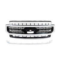 Grille robuste et durable, neuve, adaptée aux Ford F250 F350 2020-2022 Lariat Super Duty, pare-chocs avant en maille, chromée