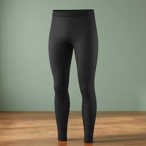 Leggings de sport de compression pour hommes - Séchage rapide, résistants à l'eau, en Spandex/Nylon, taille élastique, pour entraînement, musculation, yoga - Product Image 3