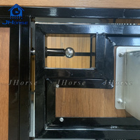 Panneaux de box pour chevaux en bambou carbonisé, célèbres et très populaires, pour écuries mobiles et portes coulissantes