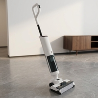 180 °   Vacuum Cleaner Tanpa Kabel Basah Kering untuk Penggunaan Hotel dengan Pembersihan Tepi Otomatis dan Layar LED