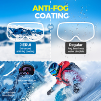 BAOLIDEN JR025 Lunettes de ski ventilées tendance, protection UV400, sangle réglable, anti-buée, pour sports de plein air, directement de l'usine