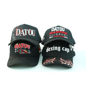 Casquettes de baseball originales 2025 en stock, doublure satinée, visière en daim noir, 5 panneaux, style A-frame, Gorras Barbas, avec boîte - Product Image 3