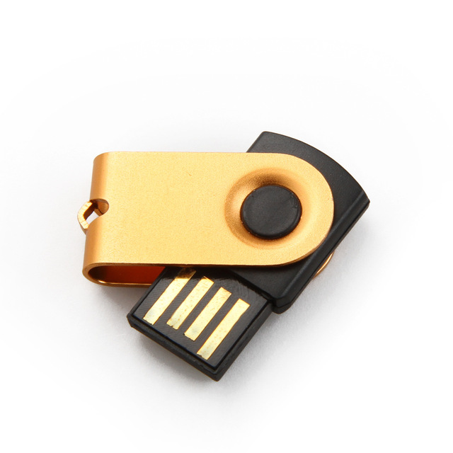 Mini Rotating USB Flash Drive Custom Metal Pendrive Bulk 2.0/3.0 Logo 1GB-128GB Capacity New 128GB 256GB Product