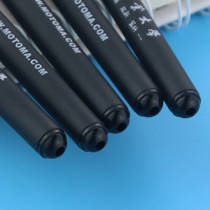 Promotional <b>Pen</b> Metal Hook 145mm Black <b>Refill</b> Stainless Steel Tip Plastic Body Silk Screen Printing - Product Image 2