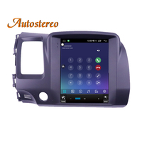 Para Honda Civic 2006-2011 Auto estéreo SIM 4G LTE Android 11 4 + 64G Tesla navegación GPS del coche de la pantalla de la unidad Multimedia Player CP