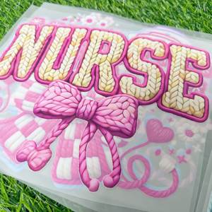 Оптовые DTF-трансферы с дизайном для медсестер, готовые к нанесению, термотрансферные этикетки, наклейки для приклеивания, DTF-трансферы из искусственной пряжи - Product Image 2