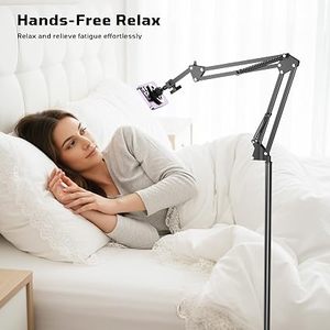 Floor Magnetic <b>Phone</b> <b>Holder</b> for Bed Laying Down Adjustable Bedside <b>Phone</b> Stand for iPhone Headboard Cell <b>Phone</b> Mount - Product Image 2