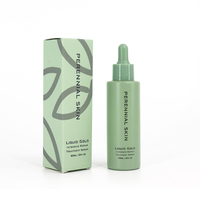 Bon prix Bouteilles cylindriques en verre pour sérum 30ml 50ml 60ml emballage cosmétique d'huile essentielle de luxe givre compte-gouttes pour soins de la peau