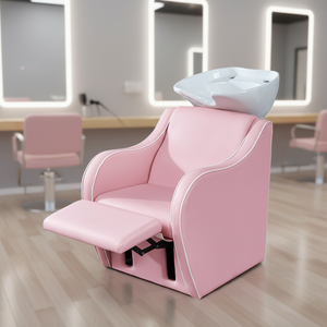 Fauteuil de lavage de cheveux moderne pour salon de beauté, inclinable et réglable avec repose-pieds, vente en gros, offre spéciale - Product Image 2