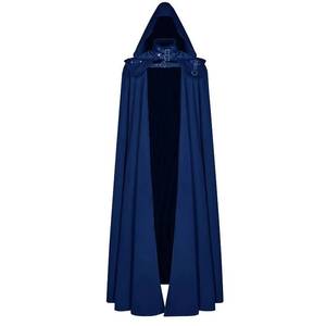 Capa medieval con capucha, capa gótica larga, gabardina para Halloween, disfraz de diablo, bruja, muerte - Product Image 4