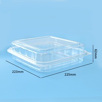 Récipient d'emballage en plastique transparent pour gâteau de boulangerie à emporter Emballage de boulangerie transparent Boîte