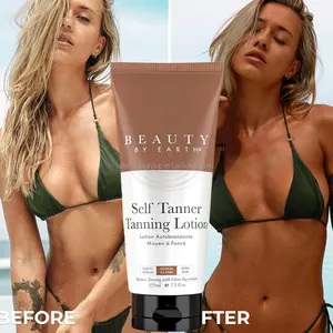 Private Label Custom Logo Solarium Tanning Accelerator Cream Sunbed Organic Dark Intensive Sun Self Tan Gel Tanning Lotion
