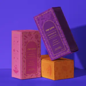 Paquete de productos de belleza personalizados Loción Aceite esencial Tarjeta Caja de papel para suero Cuidado DE LA PIEL Caja de embalaje