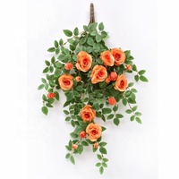 Guirlande de roses artificielles en soie en gros pour décoration de mariage