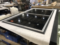 Écran fixe 120'' 4K HD à contraste élevé CBSP ALR PET pour projecteur laser UST, home cinéma mural intérieur, vision à 170 degrés