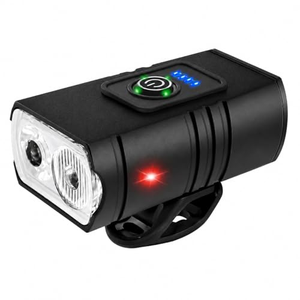 ไฟจักรยาน LED ไฟหน้าจักรยานแบบชาร์จ USB ไฟหน้าจักรยาน 10W 800LM 6 โหมดไฟฉายอุปกรณ์ปั่นจักรยาน - Product Image 1