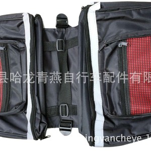 Bolsa Trasera para Bicicleta, Alforja Doble Impermeable, Negra, Azul, Roja, Accesorio para Bicicleta de Montaña - Product Image 5