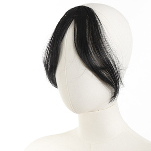 Flequillo postizo francés para reestilizar la corona del cabello, peluca <span class=keywords><strong>con</strong></span> raya al medio - Product Image 2