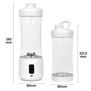 Licuadora portátil de 601 ml y 800 ml, recargable e inalámbrica, con cabezal de tres cuchillas para batidos y jugos. - Product Image 5