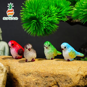 เครื่องประดับงานฝีมือเรซิน<span class=keywords><strong>นก</strong></span><span class=keywords><strong>สี</strong></span>สันสดใสขนาดเล็กปรับแต่งได้งานประดิษฐ์ทำมือไมโครมอสตกแต่งภูมิทัศน์สำหรับการใช้ชีวิต - Product Image 1