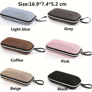 Étui de protection en EVA pour lunettes de soleil colorées pour hommes et femmes, avec fermeture éclair et cordon, vente en gros - Product Image 6