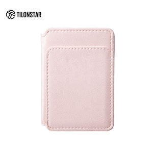 TILONSTAR TWW263 Fashion Magnetic <b>ID</b> Wallet RFID Credit Luxury Leather Card <b>Holder</b> for Mobile Phone Back Cardholder - Product Image 1