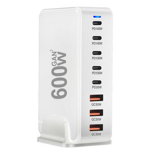 <span class=keywords><strong>Achat</strong></span> en gros GaN PD QC <span class=keywords><strong>Chargeur</strong></span> pour ordinateur <span class=keywords><strong>portable</strong></span> pour téléphone 600W 8 Ports 140W Sortie à port unique Protection contre la surchauffe Adaptateur secteur - Product Image 3
